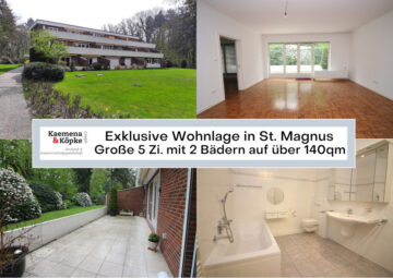 Exklusive 5 Zimmer im Erdgeschoss m. großer Terrasse, 28759 Bremen, Erdgeschosswohnung
