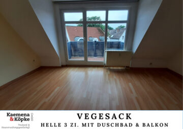 SOFORT FREI: Helle 3 Zi. in Bestlage mit Sonnenbalkon, 28757 Bremen, Etagenwohnung