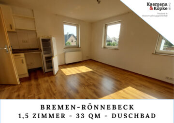 Gepflegte 1,5 Zi. mit Küchenzeile und Duschbad (WE05), 28777 Bremen, Etagenwohnung