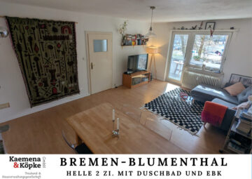 Zum 01.05.26: Helle 2 Zi. mit EBK und Balkon, 28779 Bremen, Etagenwohnung